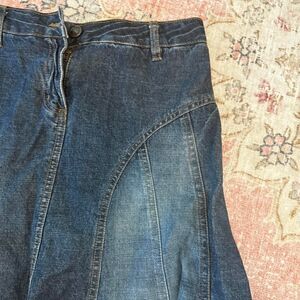 Unbranded Women's Navy and Blue Skirt